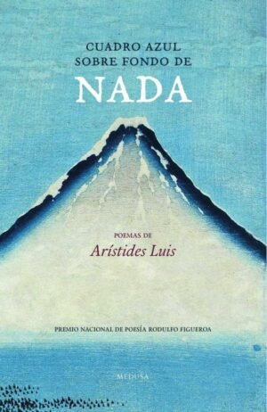 Cuadro azul sobre fondo de nada