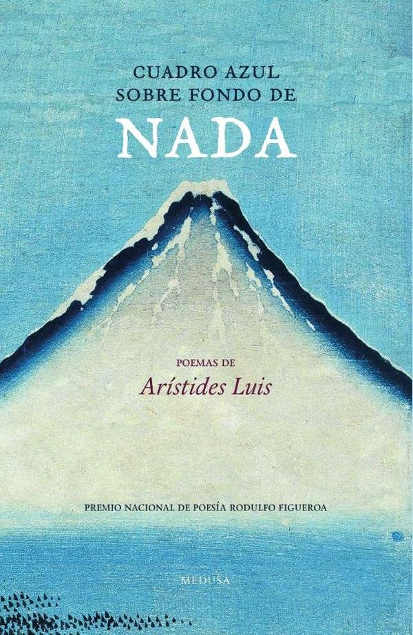 Cuadro azul sobre fondo de nada